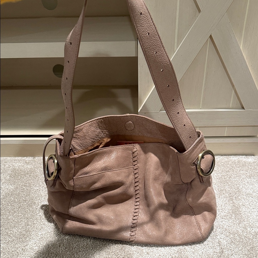 HOBO tan satchel purse